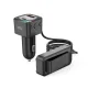 Bluetooth FM Transmitter XO BCC13 Car Charger 6.2A MP3, Black