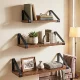 3-in-1 Wall Shelf Set Antique Oak