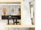 LULILO Wooden Play Dollhouse with Furniture and LED Lightning, 78cm