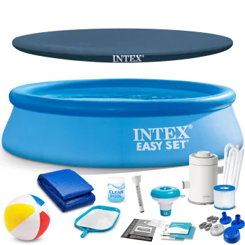 Inflatable Ring Garden Pool Intex 28108, 244 x 61 cm with Pump and Accessories
