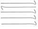 Steel Tent Pegs 31 cm, 10 pcs, Silver