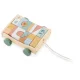 Nukido NK-853 Wooden Pull-Along Toy with Blocks