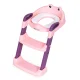 ECOTOYS Kids Toilet Training Seat with Ladder and Steps, Pink