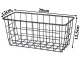 Hanging Metal Organizer Basket, Black