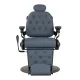 Barber Chair Gabbiano Francesco Graphite with Black Base