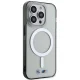 BMW iPhone 14 Pro Case Silver Ring MagSafe, Transparent