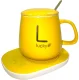 Electric Cup Warmer with Mug and Spoon DA27D, Yellow