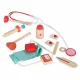 Wooden Doctor Play Set for Kids with Storage Bag, 16 Pieces
