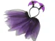 Kids Halloween Costume, Bat Skirt and Headband, Black/Purple