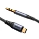 Audio Cable Joyroom SY-A07 USB-C to 3.5mm Mini Jack AUX 1.2m - Black