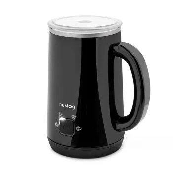 Huslog Electric Milk Frother and Steamer, 4-in-1 Hot and Cold Foam Maker, Glossy