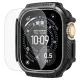 Spigen Rugged Armor Case and 9H Tempered Glass for Apple Watch Ultra 49mm, Matte Black
