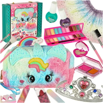 Kids Makeup and Skirt Set Unicorn, 22 Pieces