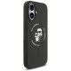 Karl Lagerfeld iPhone 17 Case Silicone Karl & Choupette Ring MagSafe, Black