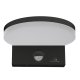 Maclean MCE344 B LED Facade Light with Motion Sensor, 15W, IP65, Black