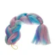 Soulima Synthetic Ombre Hair, Blue/Purple, 60 cm