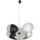 Alessi Lilliput ASG02 BW Salt and Pepper Set, Black / White