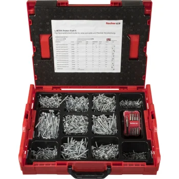 Fischer Power Fast II L-Boxx 102 Screw Set, 1801 pcs