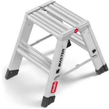 Hailo Master D80 Double-Sided Folding Step Stool, 2 x 2 Steps