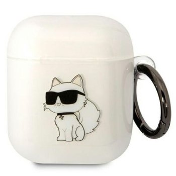 Karl Lagerfeld AirPods 1/2 case Ikonik Choupette Transparent