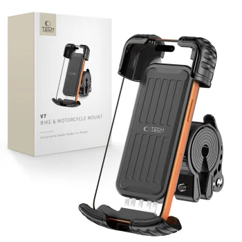 Tech-Protect V7 Handlebar Phone Mount - Black