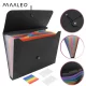 Maaleo Document Wallet with 13 Compartments A4, Black