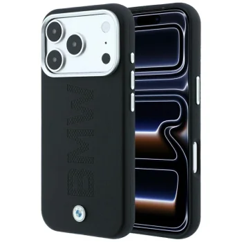 BMW Sign Centered Deboss MagSafe Case for iPhone 17 Pro Max / 18 Pro Max - Black