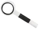 Classic Magnifying Glass with 35mm Glass Lens, 16x Magnification, Black/White
