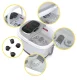 4Fizjo FOOT MASSAGER PRO+ Electric Water Foot Massager, White/Grey