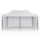 Plonos Garden Pavilion with 3 Walls 3x6m White