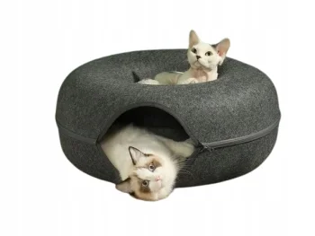 Cat tunnel bed, 50 cm, dark grey
