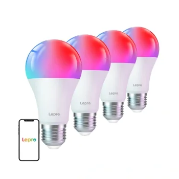 Lepro B2 E27 Wi-Fi LED Bulbs, 1100 lm, 4-Pack