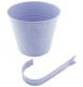 Balcony flower pot with handle 16 cm, light purple