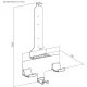 Maclean NanoRS RS181 Wall Mount for PlayStation 5 with Controller Holder, White