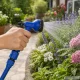 Expandable Garden Hose Set with Spray Gun 15-45m, Blue
