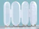 Foldable Jewelry Organizer with Mirror, White