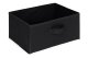 3 Drawer Fabric Storage Organizer ModernHome Loft Style Dresser for Small Spaces, Black