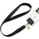 Guess CBDY Nylon Chain Universal Phone Lanyard, Black