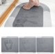 Quick-Dry Bathroom Mat Rug, Gray