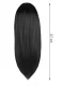 Soulima Long Synthetic Wig with Bangs, Black