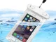 Waterproof phone case for pool, beach, kayak, white