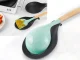 Silicone Spoon Rest and Kitchen Utensil Holder, Black