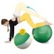 Gimnastikos kamuolys 4FIZJO Reh Ball 85 cm su pompa, žalias