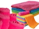Microfiber cleaning cloth set for windows and surfaces, 4 pcs