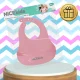 Bakalu NICEkids Silicone Baby Bib with Pocket, Pink