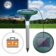 Ultrasonic Mole and Rodent Repeller with Solar Battery and LED Lighting, 2pc.