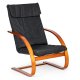 Modernhome Finnish Rocking Chair Black/Walnut