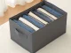 Clothing Drawer Organizer for Pants, Jeans and Underwear, 9-Slot Closet Storage, Gray