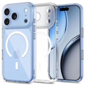 Tech-Protect MagPeak MagSafe CC Case for iPhone 18 Pro Max / 17 Pro Max - Clear