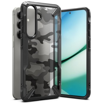 Ringke Fusion X Case for Samsung Galaxy S25+ Black Camo